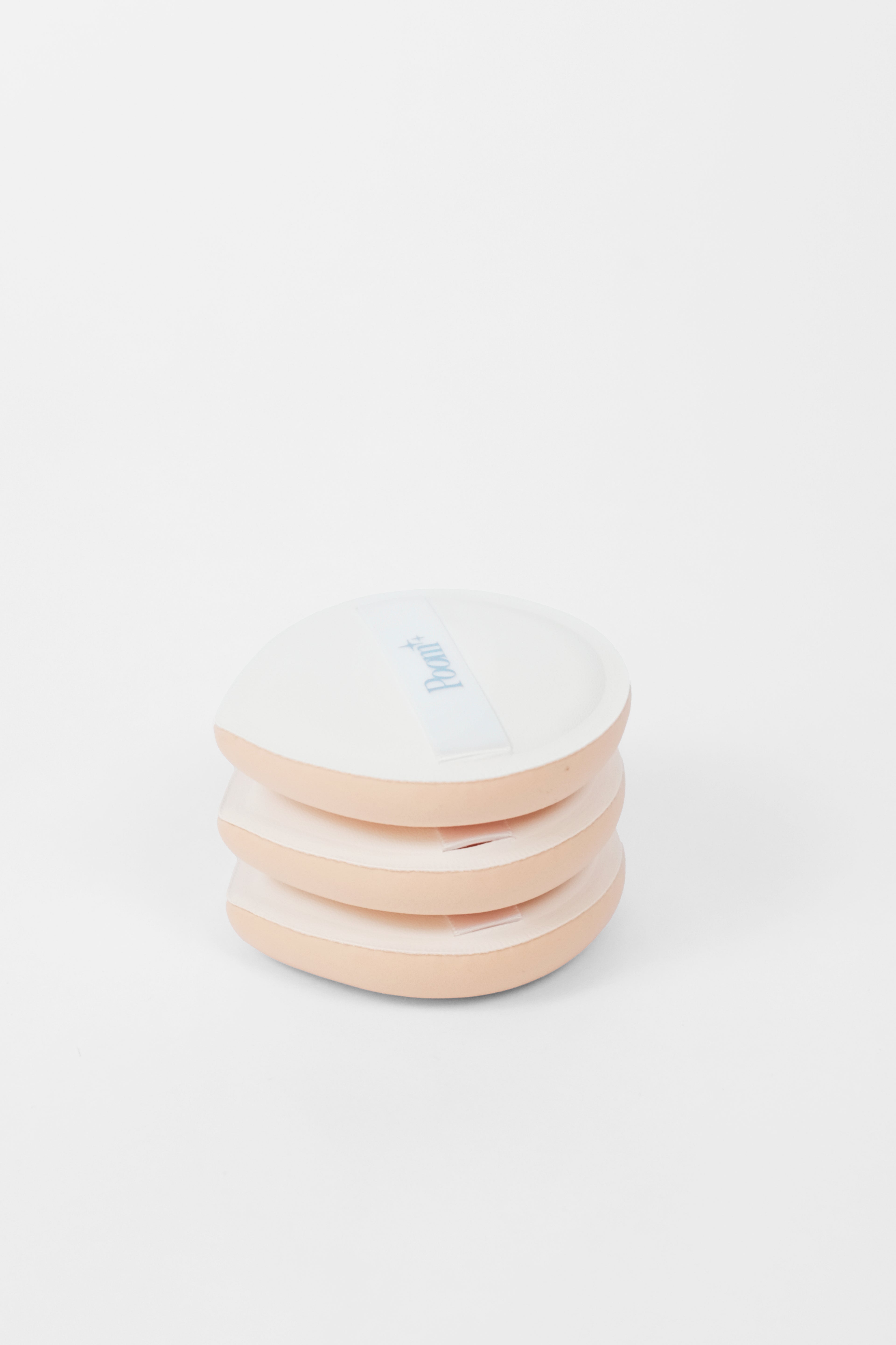 a stack of puffs on a white background