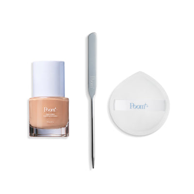 The Perfect Base Kit (1 Foundation Spatula + 1 Puff + 1 Foundation)